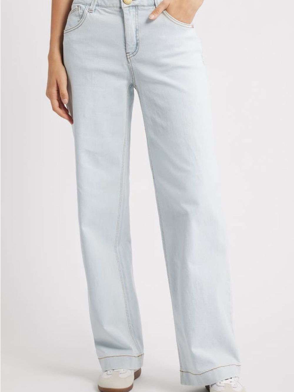 Wit & Wisdom Light Wash Wide Leg Jeans